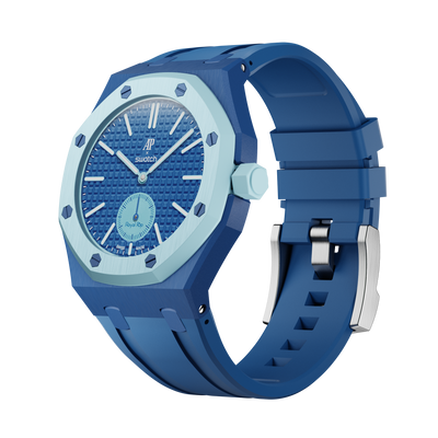 LAN BA Light Blue Silicon Wrist Adapter for AP × Swatch Royal Pop — Drop 003 — Straps Project Lambo Amsterdam