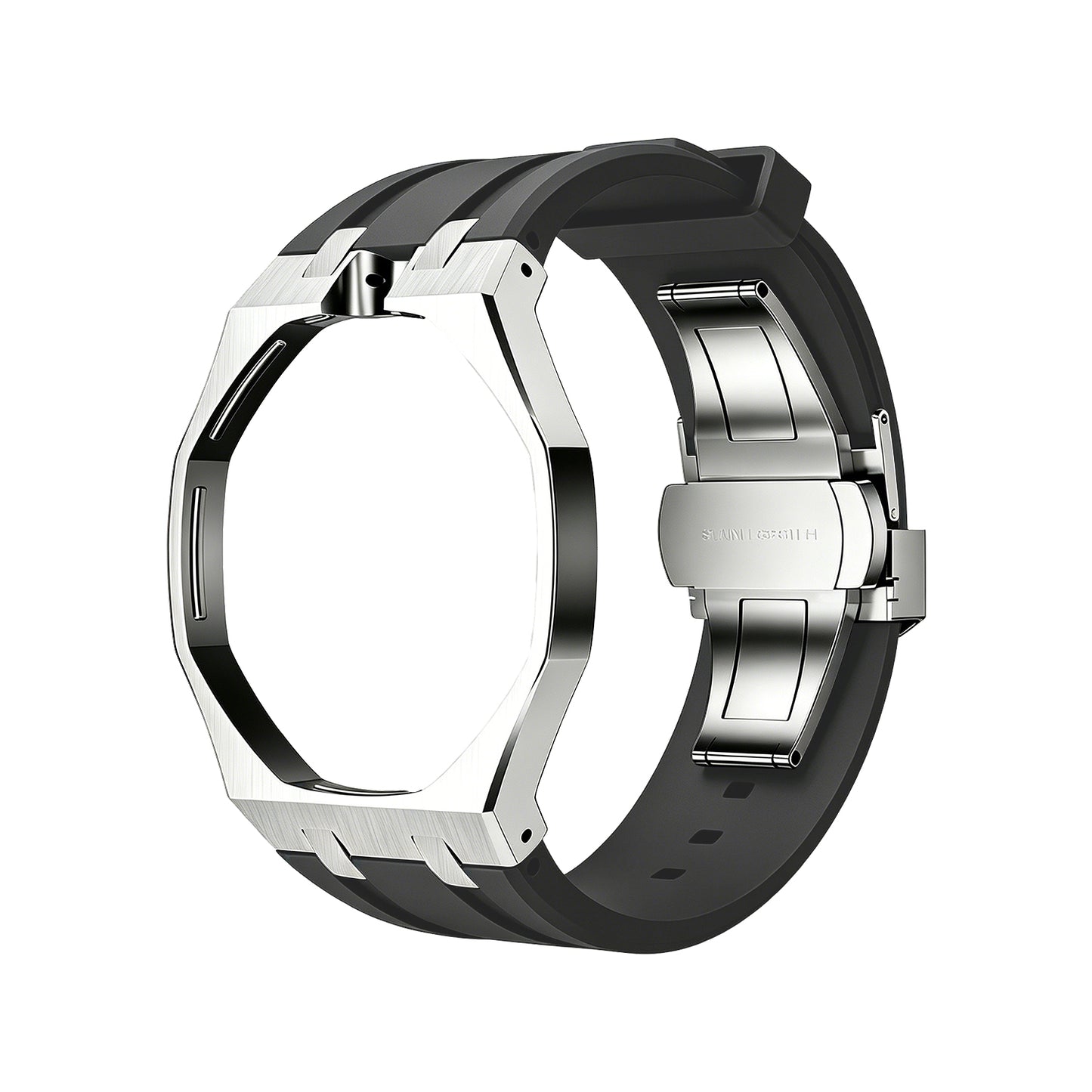 Royal Wristband Metal + Silicone Wrist Adapter — Silver Frame · fits all Royal Pop models