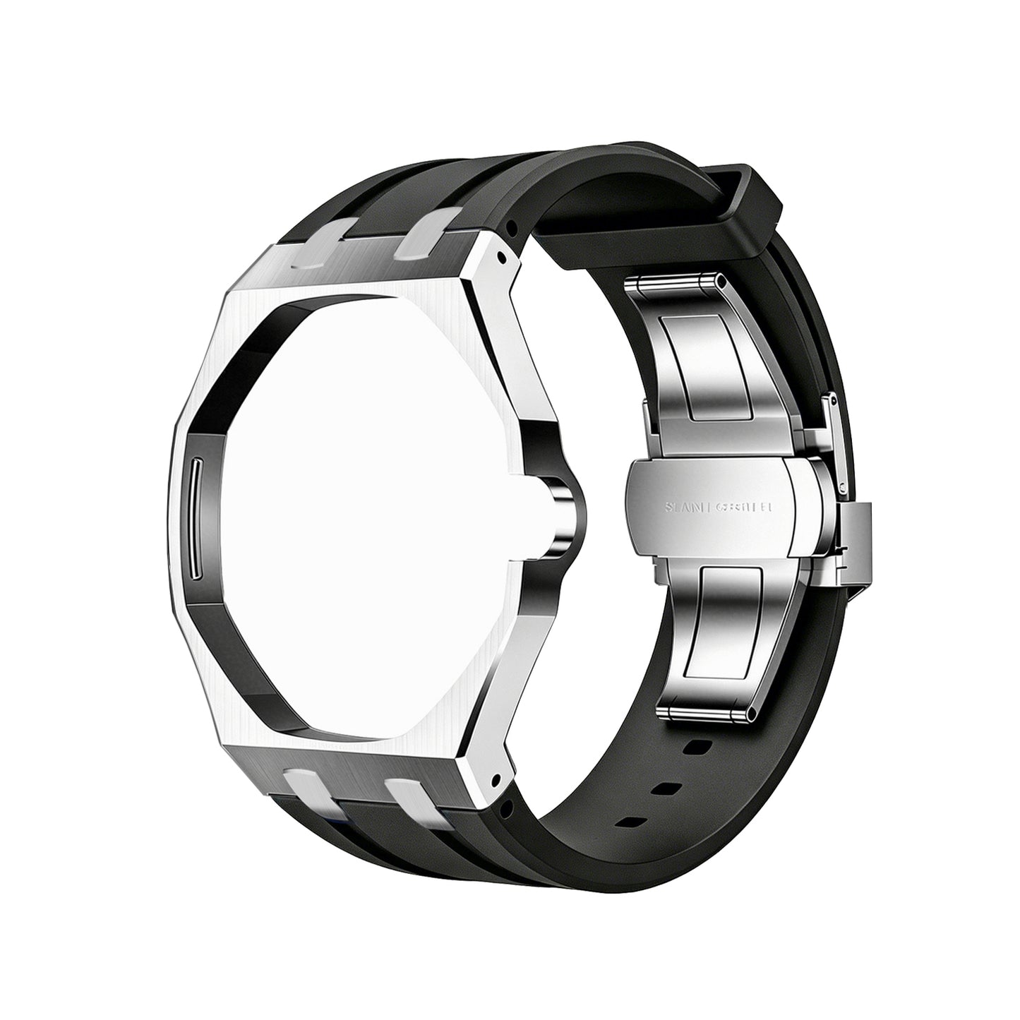 Royal Wristband Metal + Silicone Wrist Adapter — Silver Frame · fits all Royal Pop models