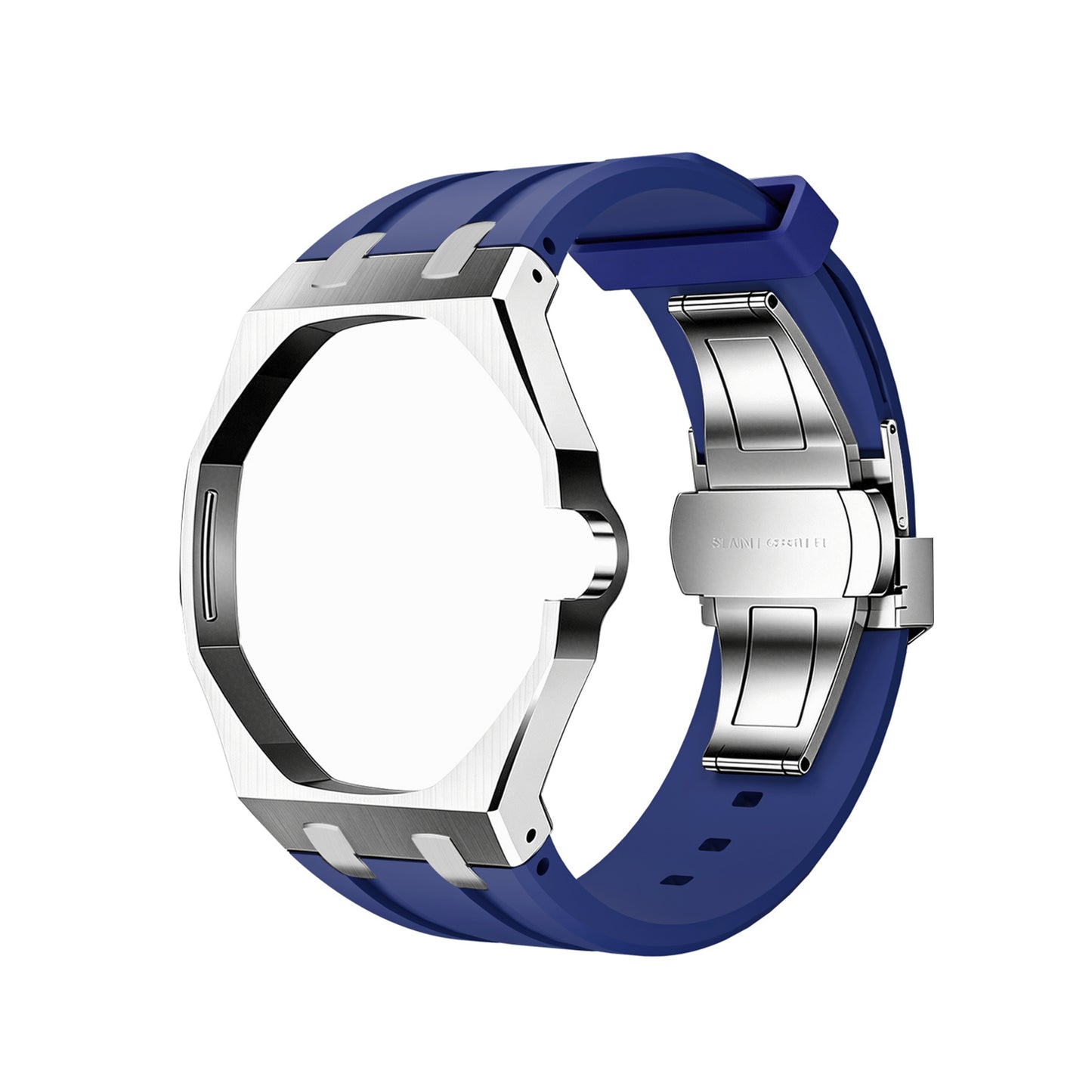 Royal Wristband Metal + Silicone Wrist Adapter — Silver Frame · fits all Royal Pop models