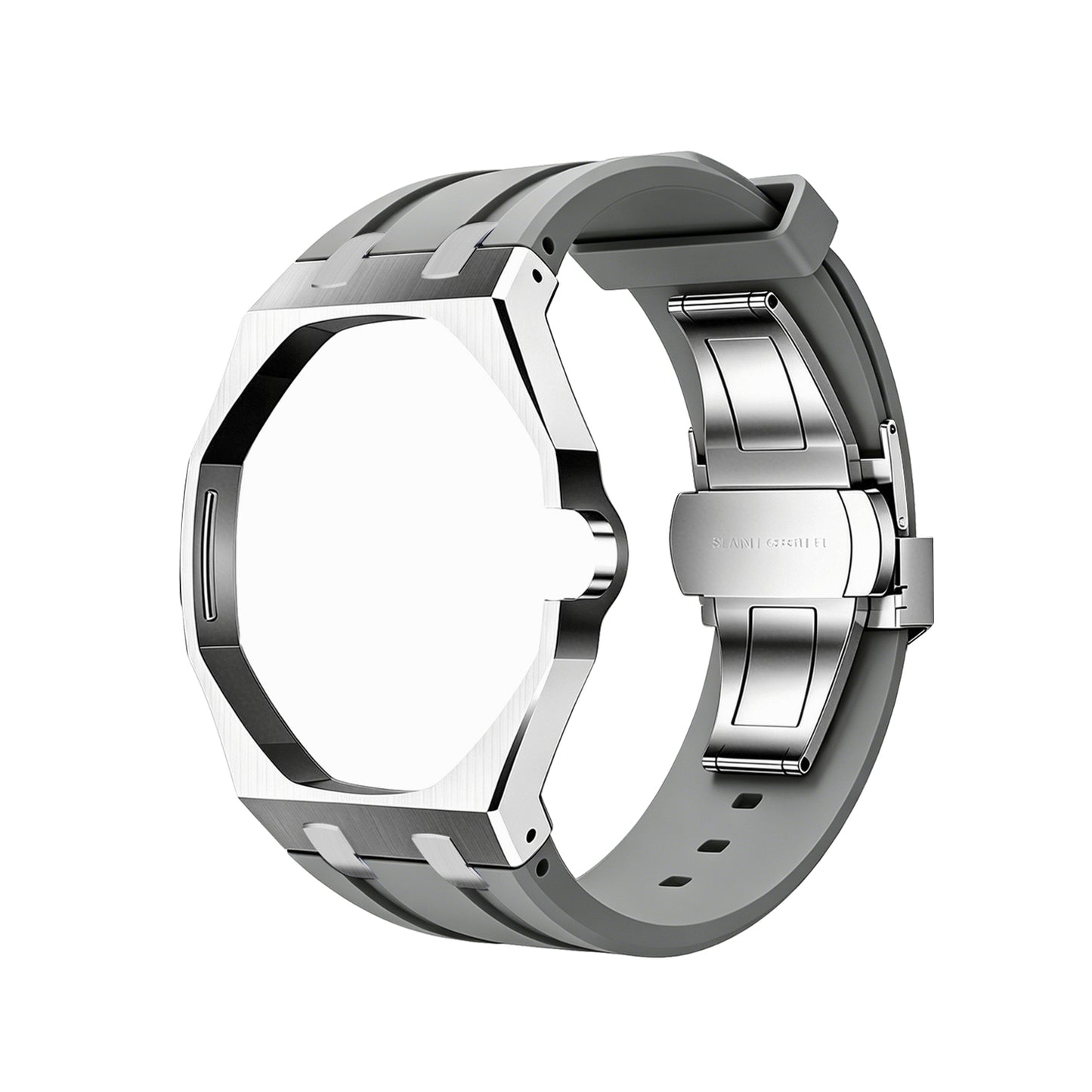Royal Wristband Metal + Silicone Wrist Adapter — Silver Frame · fits all Royal Pop models