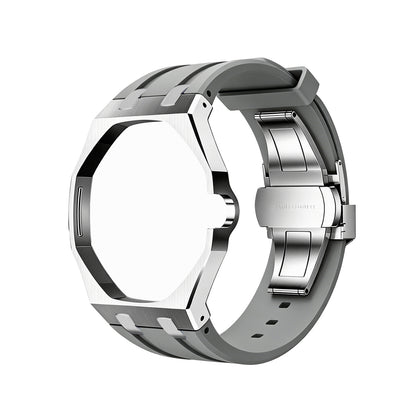 Royal Wristband Metal + Silicone Wrist Adapter — Silver Frame · fits all Royal Pop models