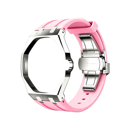 Royal Wristband Metal + Silicone Wrist Adapter — Silver Frame · fits all Royal Pop models