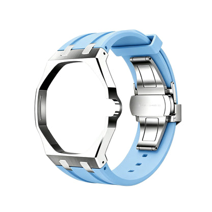 Royal Wristband Metal + Silicone Wrist Adapter — Silver Frame · fits all Royal Pop models