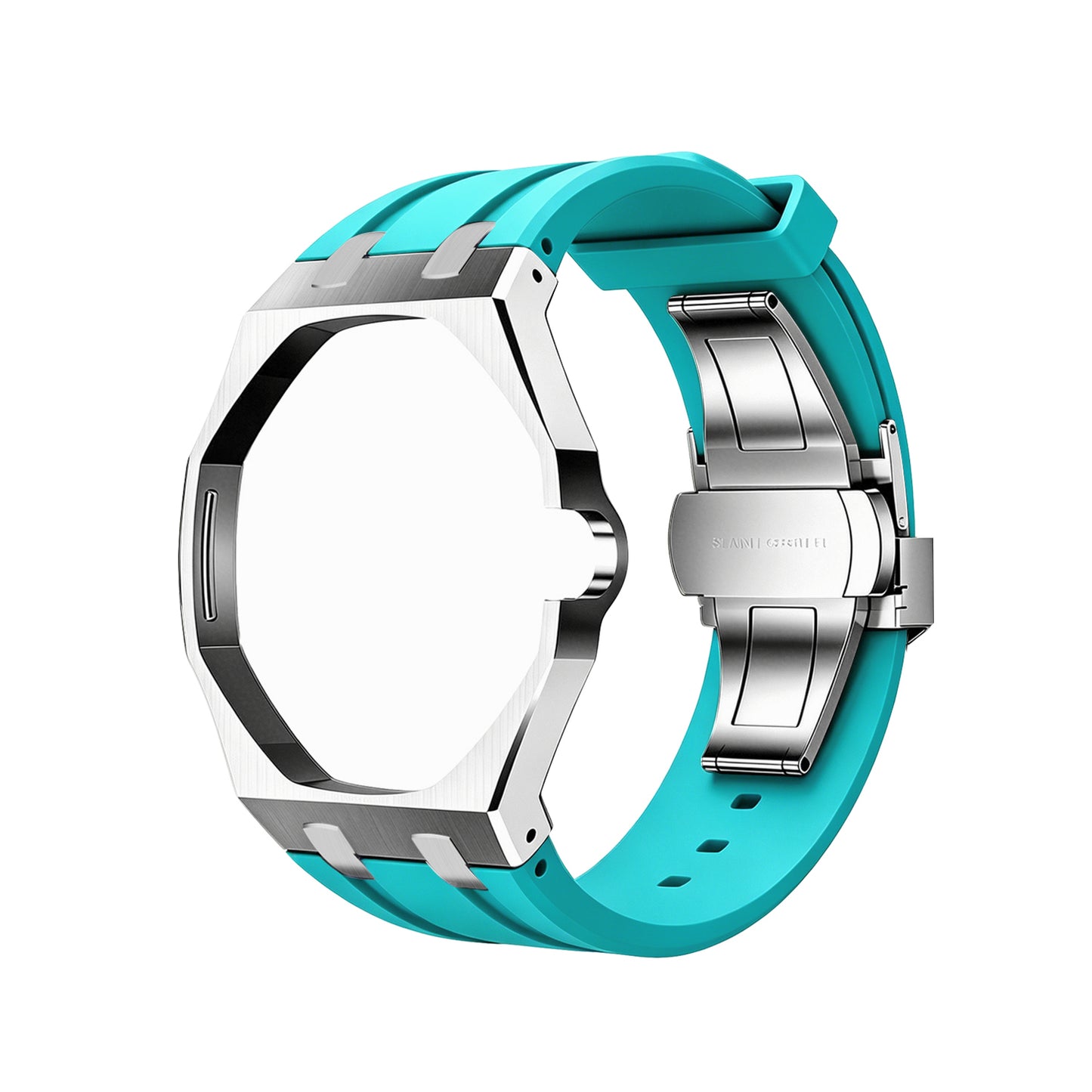 Royal Wristband Metal + Silicone Wrist Adapter — Silver Frame · fits all Royal Pop models