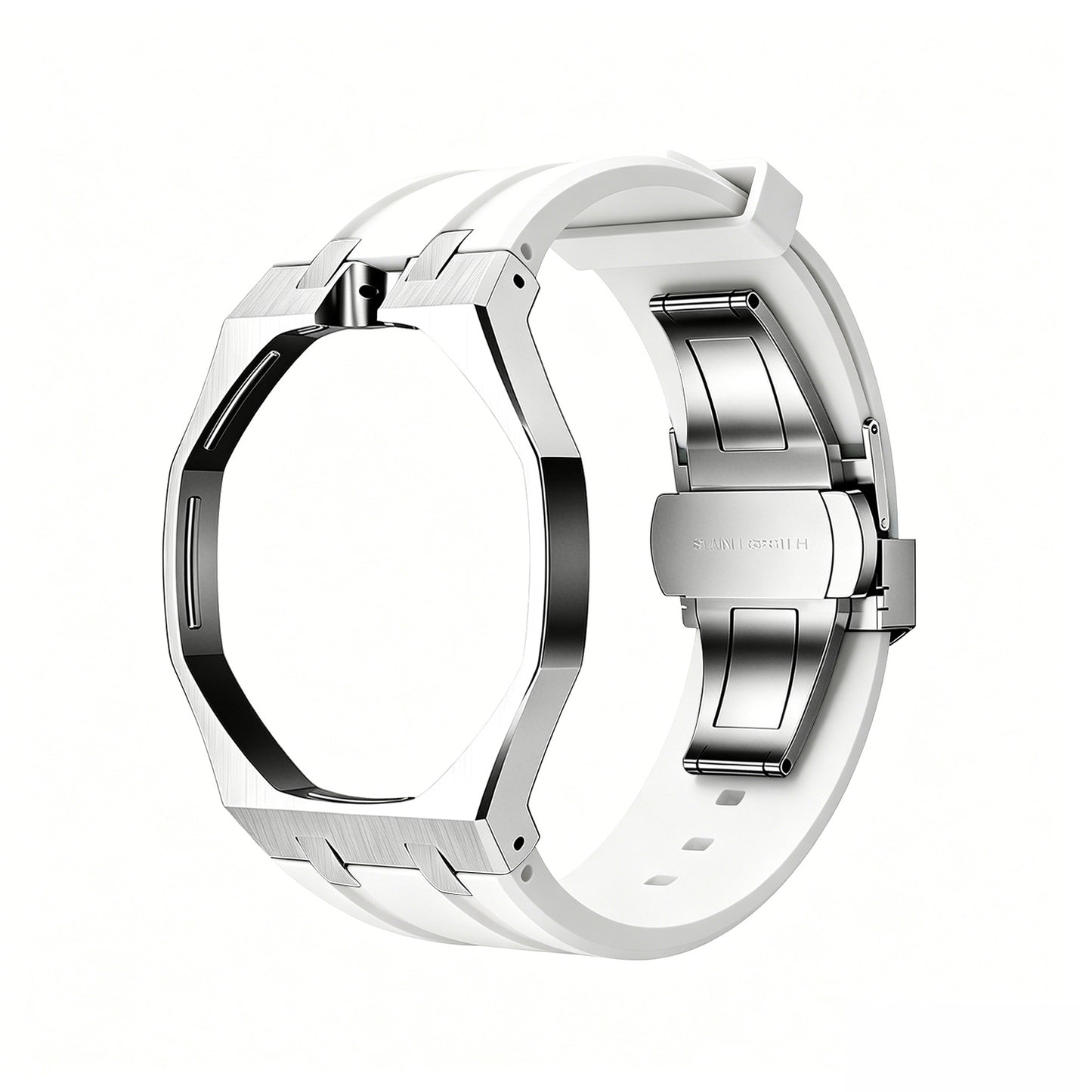 Royal Wristband Metal + Silicone Wrist Adapter — Silver Frame · fits all Royal Pop models